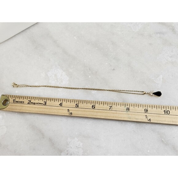 Elegant Black and Gold Necklace - Picture 8 of 8